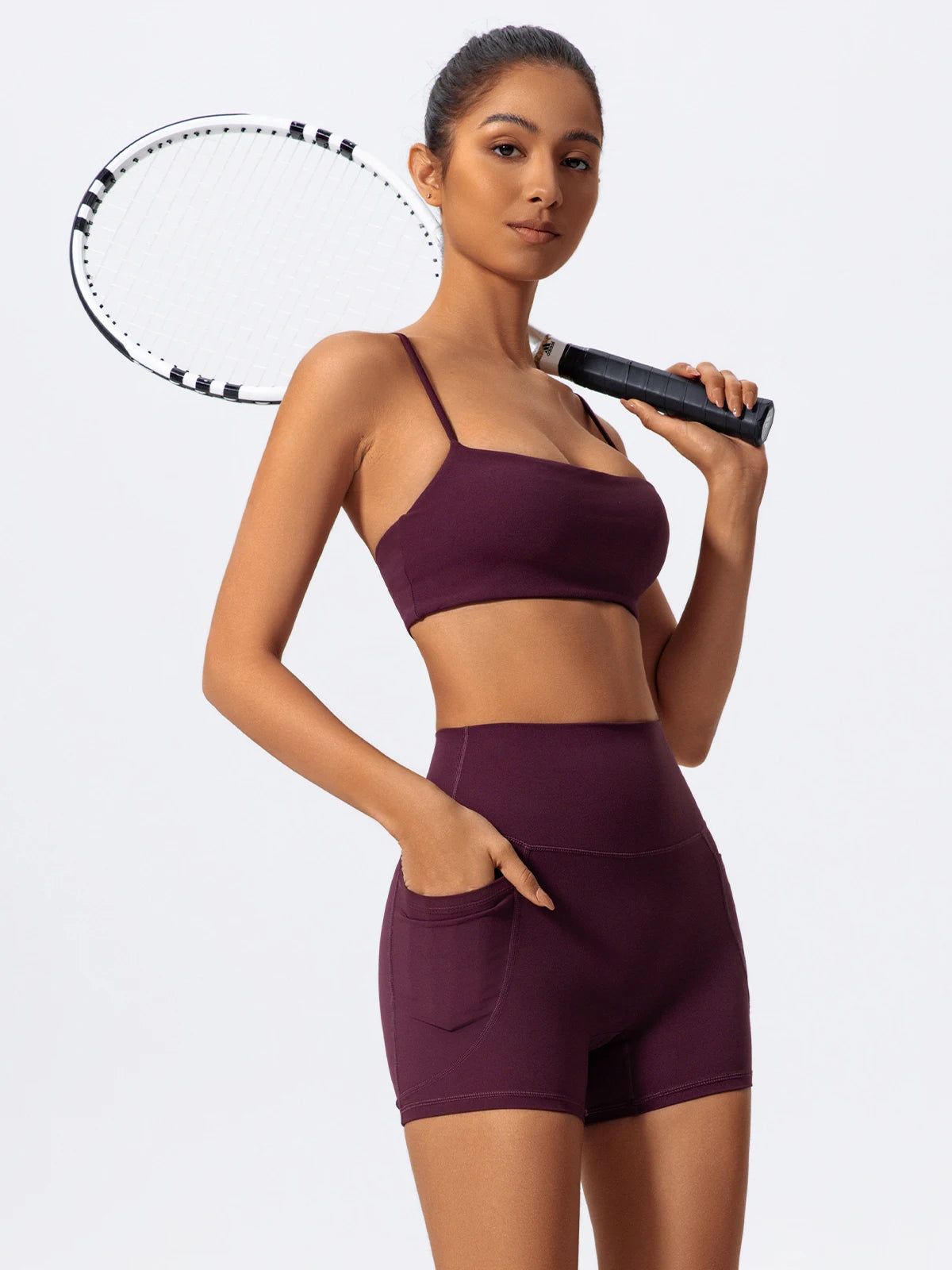 Summer Women Two Piece Gym Workout Set Female Bra Yoga Sets 2ps Shorts Fitness Wear Women Quick-Dry Camisole Sports Bra Suits