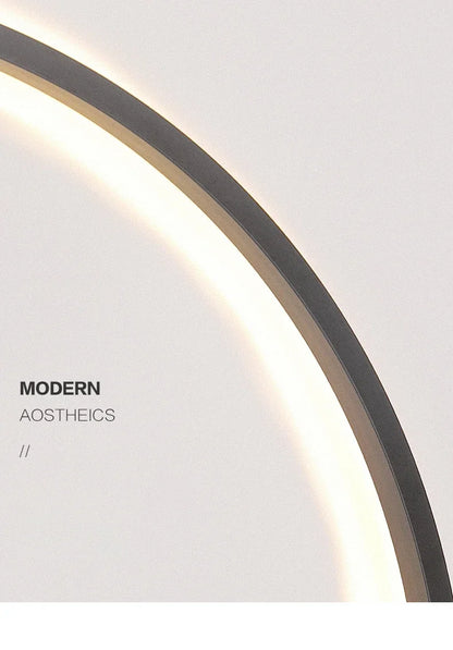 Modern LED Wall Lamps For Decor Bedroom Living Room Home Nordic Design Round Ring Indoor With USB Plug Wall Sconce Light Fixture