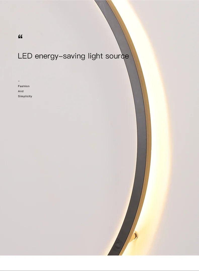 Modern LED Wall Lamps For Decor Bedroom Living Room Home Nordic Design Round Ring Indoor With USB Plug Wall Sconce Light Fixture