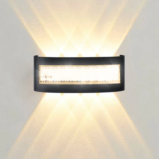 Modern LED Wall Lights for Indoor and Outdoor Use with Up and Down Lights for Living Rooms Corridors Bedrooms and Home Decor